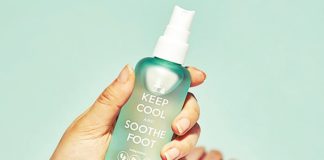 cooling foot spray