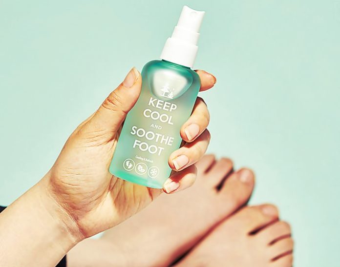 cooling foot spray