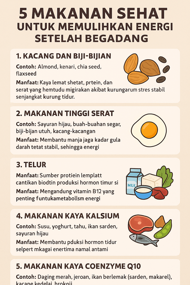 Ini 5 Makanan Sehat yang Bikin Kamu Tetap Melek dan Bertenaga Sepanjang Hari!