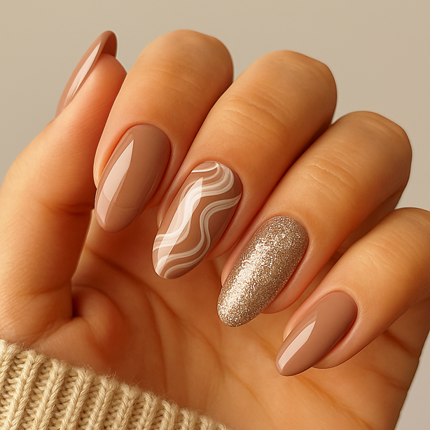 Trend Nail Art Mocha Mouse