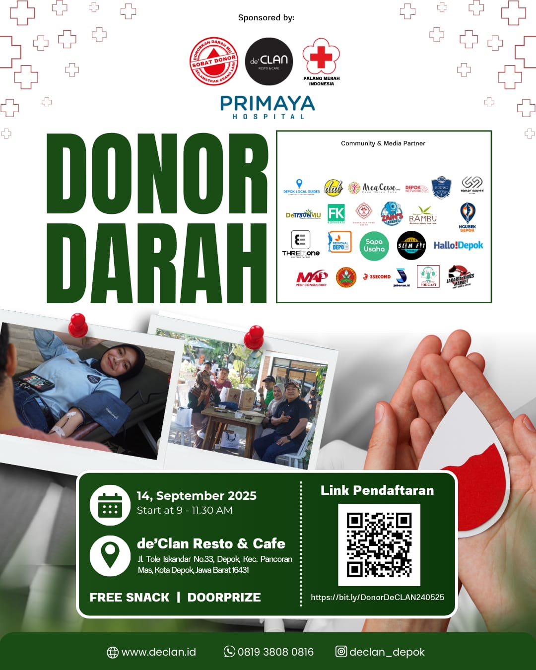 Donor Darah di Depok: Aksi Kemanusiaan Kekinian Bareng Sobat Donor Indonesia & de’Clan Resto